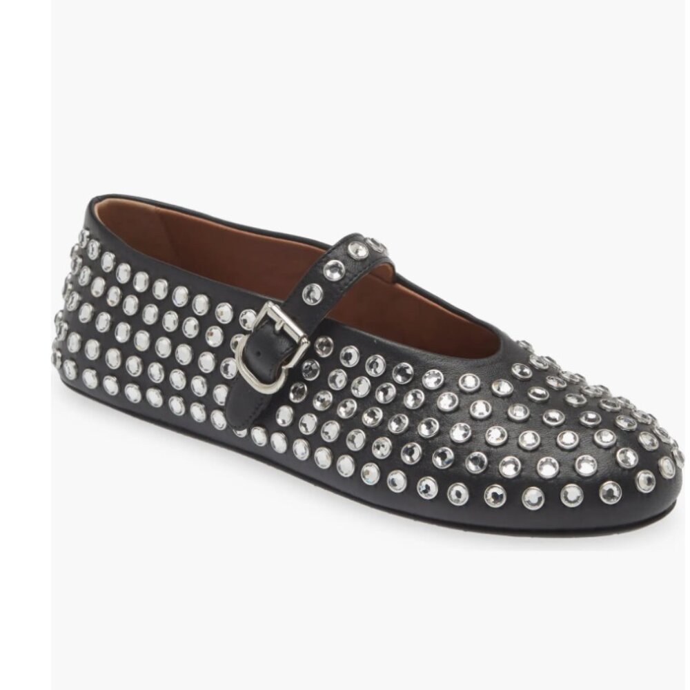 Alaia Rhinestone Ballet Flats azzedine alaia | DH Gate DUPE